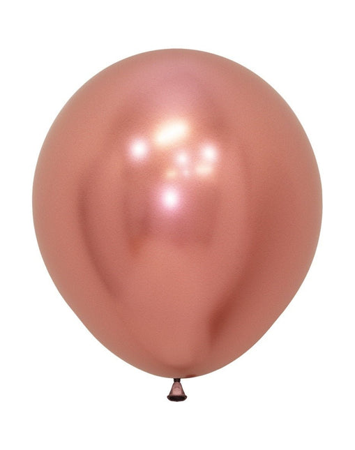 Ballonnen Reflex Rose Gold 45cm 6st van Sempertex koop je bij Partywinkel