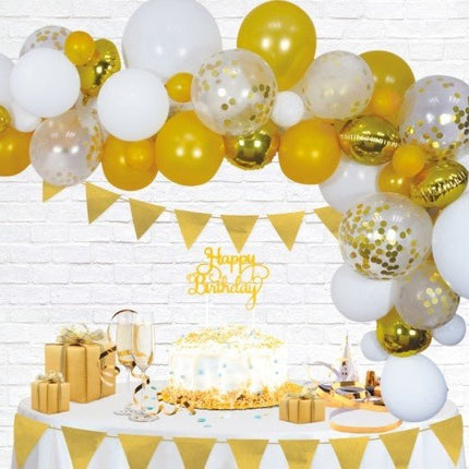 Ballonnenboog Zelf Maken Set Goud 4m van WeFiesta koop je bij Partywinkel