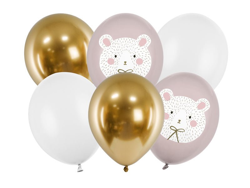 Balloons Ijsbeer Mix 30cm 6st van Partydeco koop je bij Partywinkel