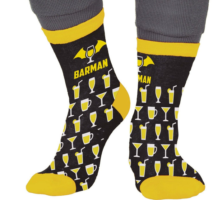 Barman Sokken Zwart Geel van Fiestas Guirca koop je bij Partywinkel