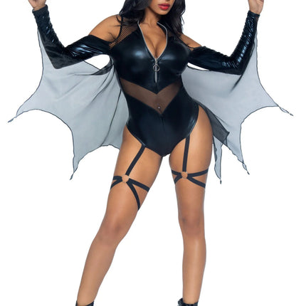 Batgirl Kostuum Dames Bodysuit Leg Avenue - Partywinkel - 714718558066