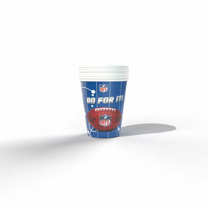 Kubki NFL niebiesko-czerwone 250 ml, 6 szt.