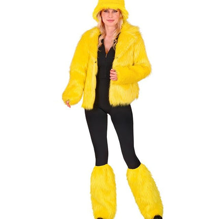 Beenwarmers Pluche Geel van Widmann koop je bij Partywinkel