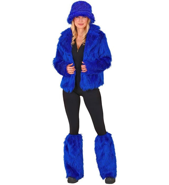 Beenwarmers Pluche Koningsblauw van Widmann koop je bij Partywinkel