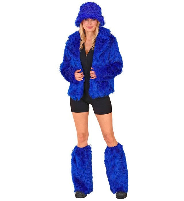 Beenwarmers Pluche Koningsblauw van Widmann koop je bij Partywinkel