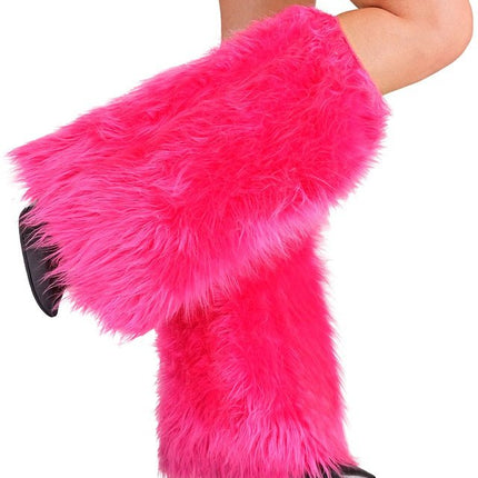 Beenwarmers Pluche Neon Roze van Widmann koop je bij Partywinkel