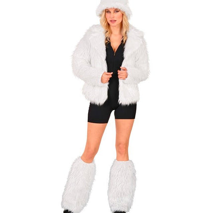 Beenwarmers Pluche Wit van Widmann koop je bij Partywinkel