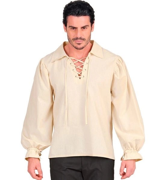 BEIGE HISTORISCH KARAKTER SHIRT van Widmann koop je bij Partywinkel