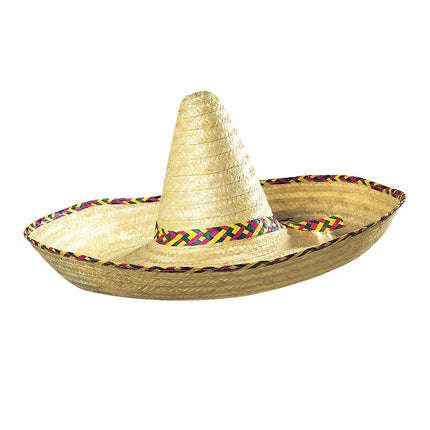 Beige Sombrero 65cm van Widmann koop je bij Partywinkel
