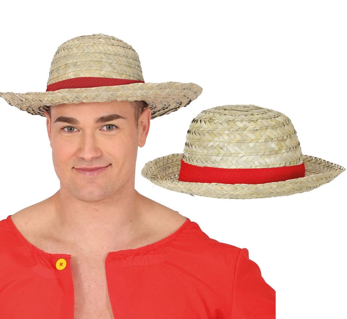 Beige Stro Hoed - Partywinkel - 8434077137581