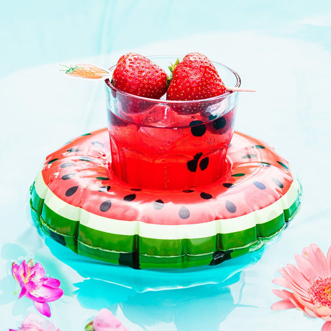 Bekerhouder Watermeloen Opblaasbaar 20cm van Boland koop je bij Partywinkel