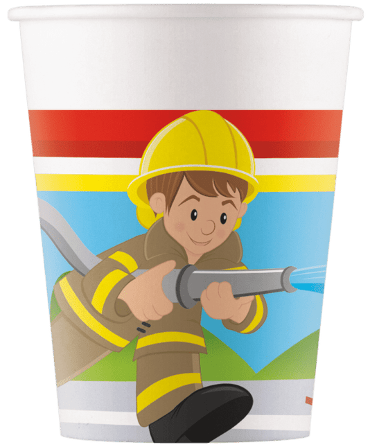 Bekers Brandweer 8st van Procos koop je bij Partywinkel
