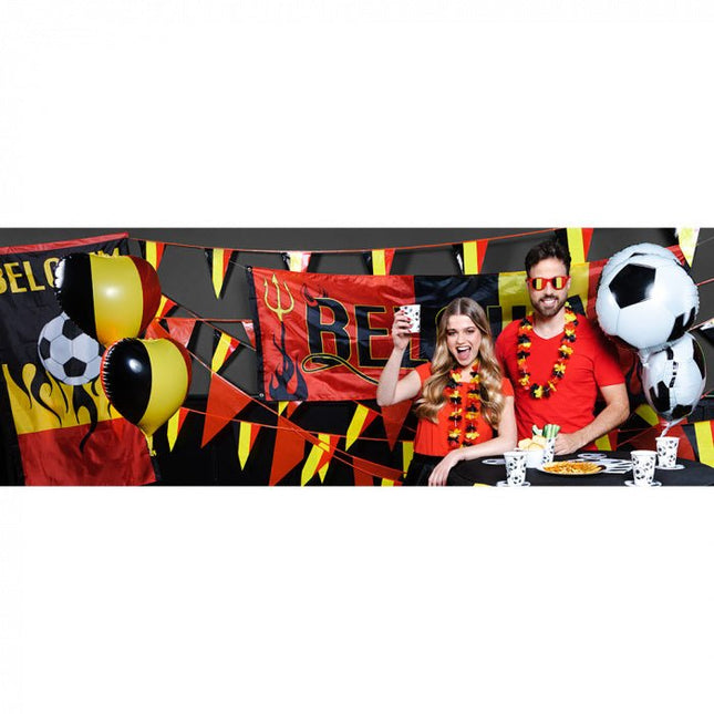Belgium Vlag Voetbal 1,5m van Boland koop je bij Partywinkel
