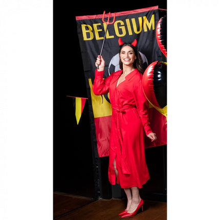 Belgium Vlag Voetbal 1,5m van Boland koop je bij Partywinkel