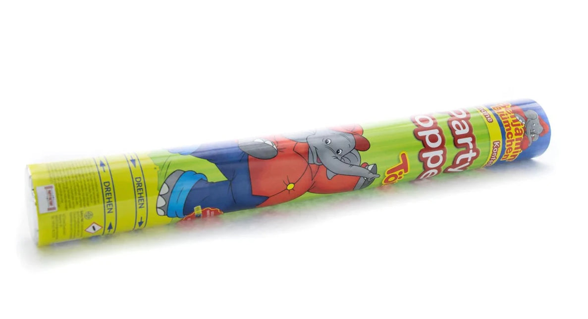 Benjamin Blümchen Confetti Kanon 40cm van VDV Benefit koop je bij Partywinkel