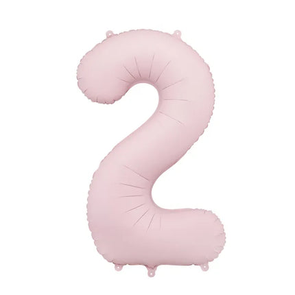 Balon z figurką na 2 lata Jasnoróżowy Pusty 86cm
