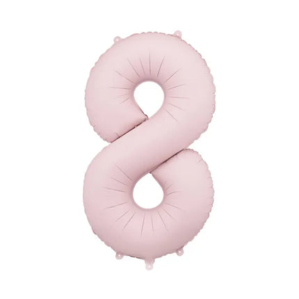 8-letni balon z figurką jasnoróżowy pusty 86 cm