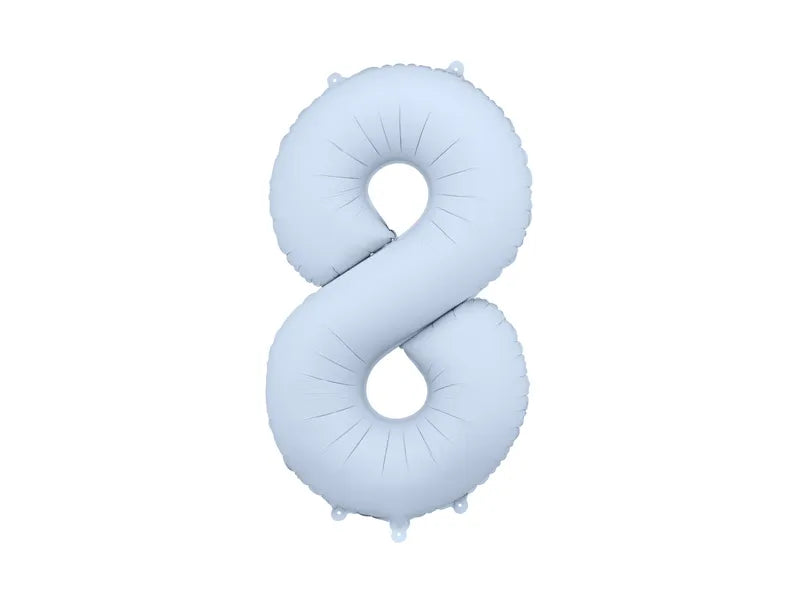 8-letni balon figurka jasnoniebieski matowy pusty 86 cm