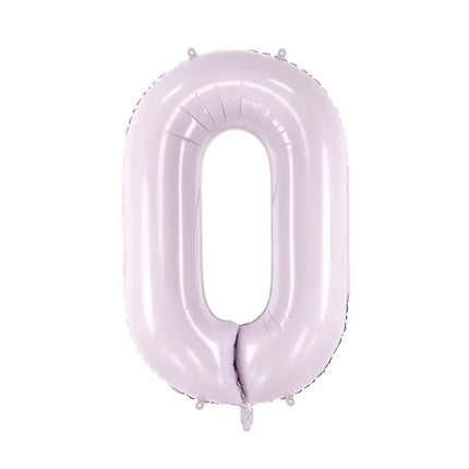 Balon z figurką 0 lat fioletowy pusty 72 cm