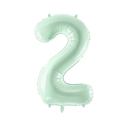 Balon z figurką na 2 lata miętowo-zielony 72 cm