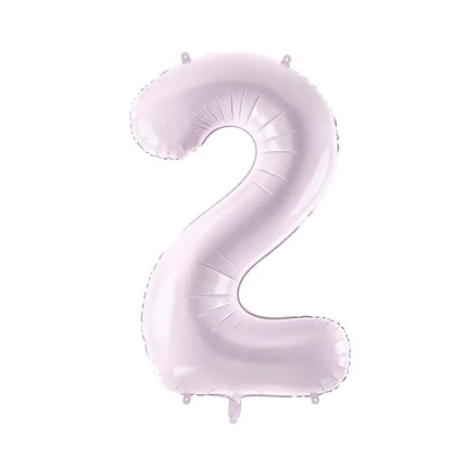 Balon z figurką na 2 lata fioletowy pusty 72 cm