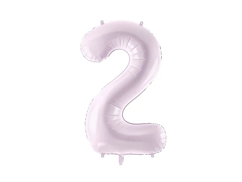 Balon z figurką na 2 lata fioletowy pusty 72 cm