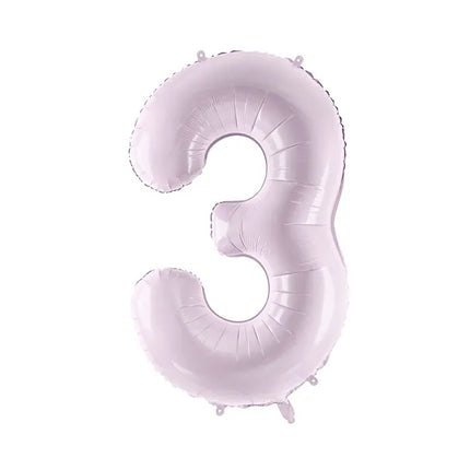 Balon z figurką na 3 lata fioletowy pusty 72 cm