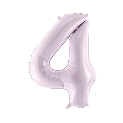 Balon z figurką na 4 lata fioletowy pusty 72 cm