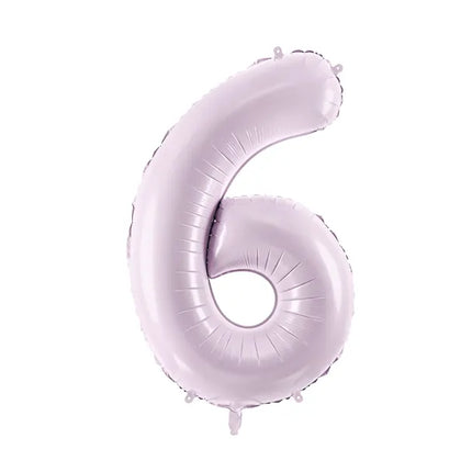 Balon z figurką na 6 lat fioletowy pusty 72 cm