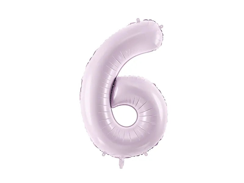 Balon z figurką na 6 lat fioletowy pusty 72 cm