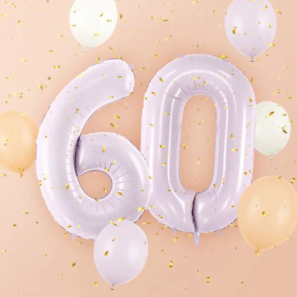 Balon z figurką na 6 lat fioletowy pusty 72 cm