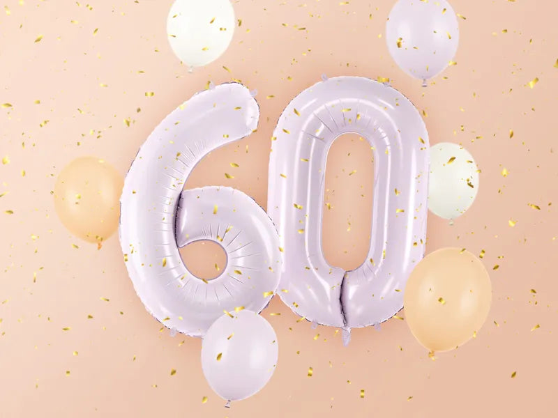 Balon z figurką na 6 lat fioletowy pusty 72 cm