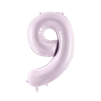 Balon z figurką na 9 lat fioletowy pusty 72 cm