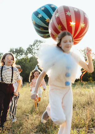 Zielony balon helowy gwiazdki pusty 75 cm