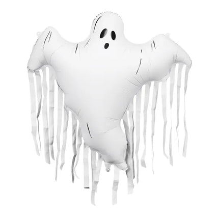 Balon helowy na Halloween Biały duch pusty 93 cm