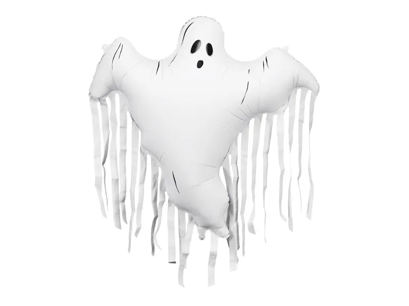 Balon helowy na Halloween Biały duch pusty 93 cm