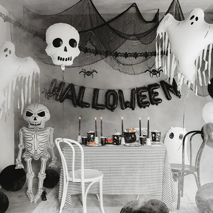 Balon helowy na Halloween Biały duch pusty 93 cm
