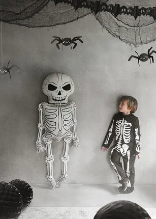Balon foliowy Szkielet XXL, 46x129 cm, mix