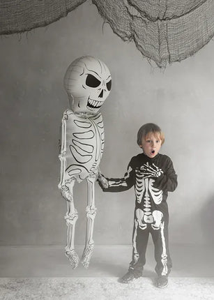 Balon foliowy Szkielet XXL, 46x129 cm, mix