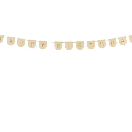 Girlanda z literami Happy Birthday Gold Pink 3m