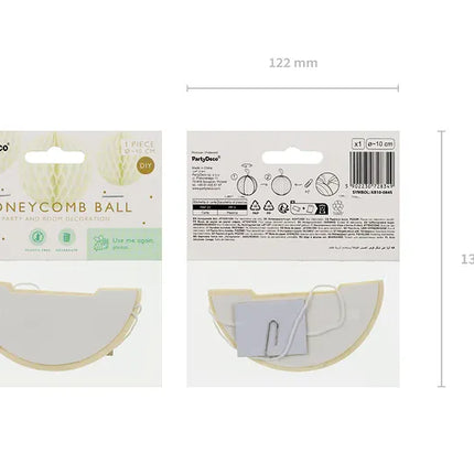 Żółty plaster miodu 10 cm