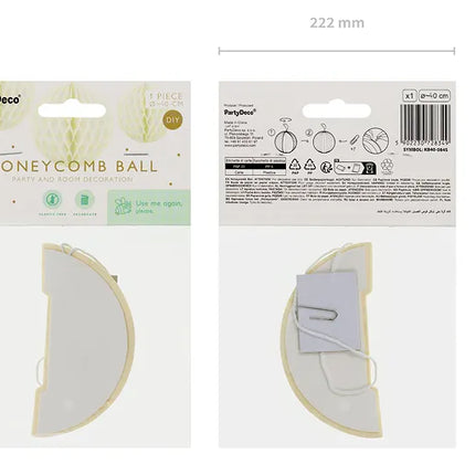 Żółty plaster miodu 40 cm