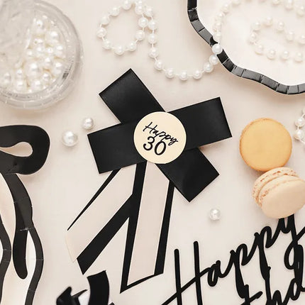 30 Years Button Bow 17cm