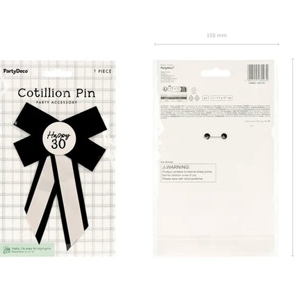 30 Years Button Bow 17cm
