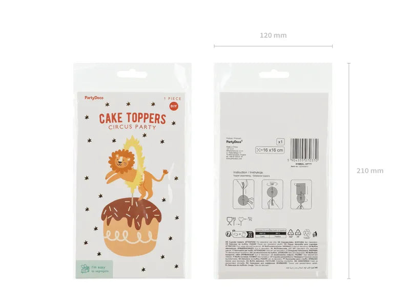 Lew na tort 16 cm