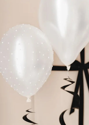 Białe naklejki balonowe Perełki 3-6mm 440szt