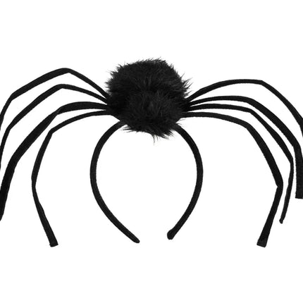 Opaska do włosów na Halloween Czarny Pająk