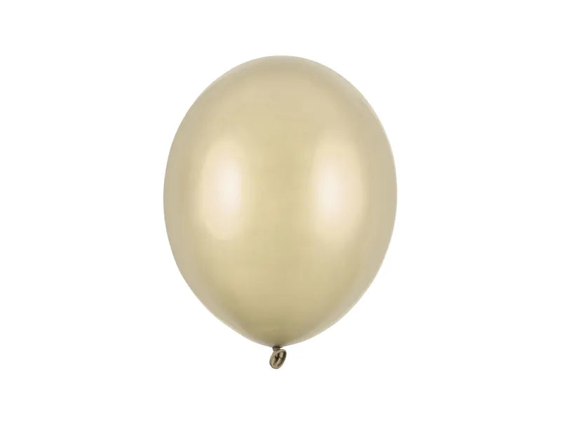 Balony złote metaliczne zimne złote 27cm 10szt