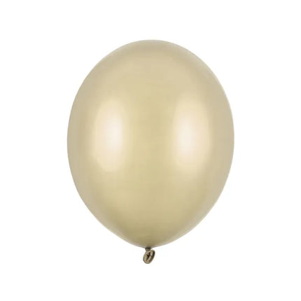 Balony złote metaliczne zimne złote 27cm 100szt