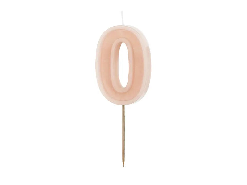 0 Rok Świeczka Zapalająca Różowa 10cm